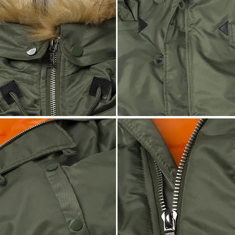 N3B Military  Long Parka Men Bomber Jacket