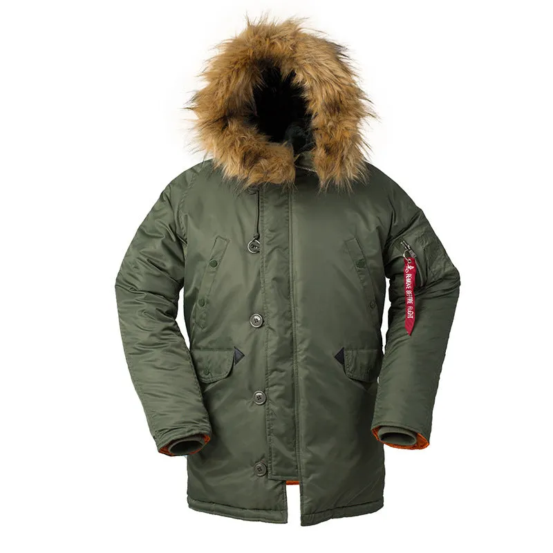 N3B Military  Long Parka Men Bomber Jacket