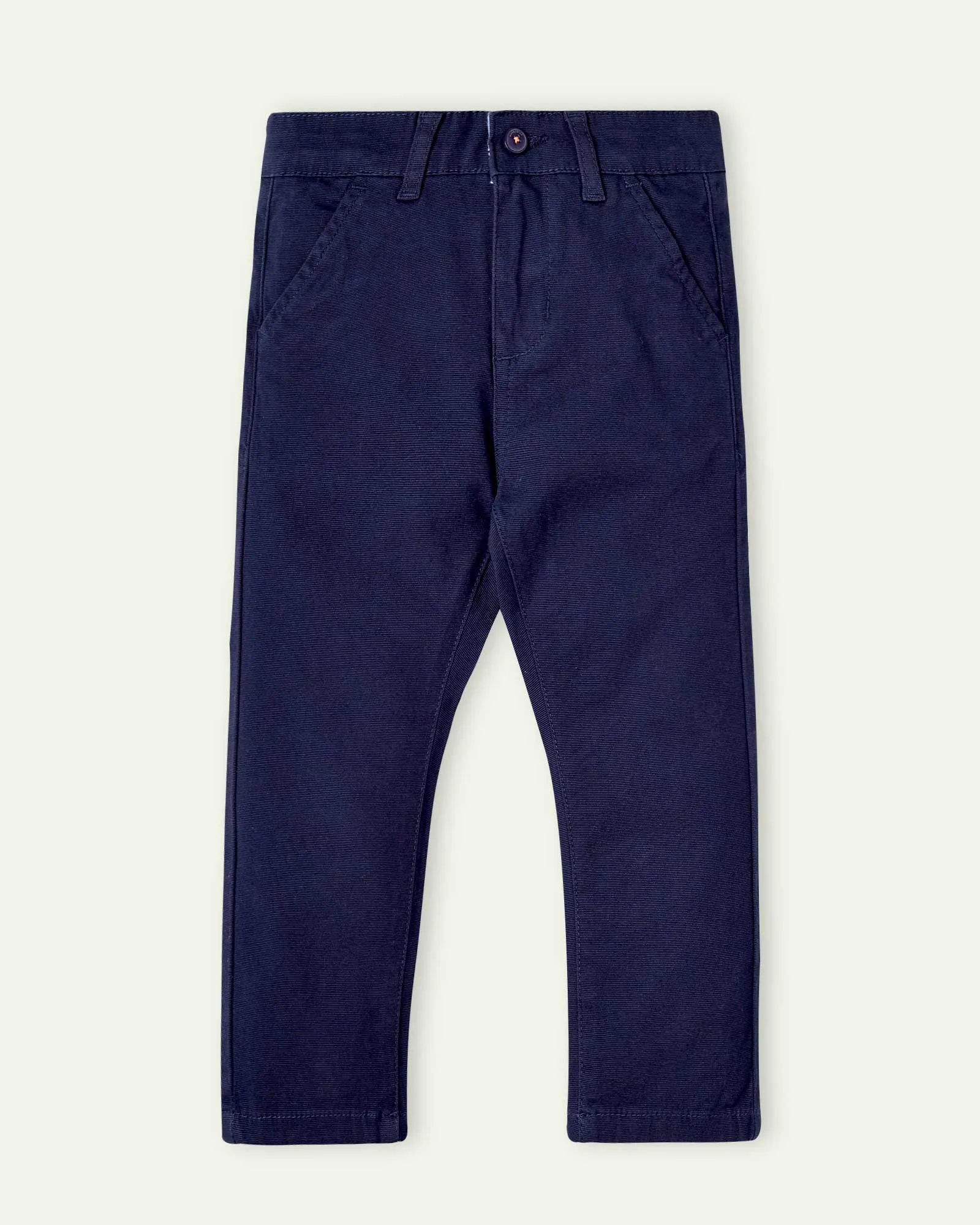 Navy Blue Slim Fit Chinos