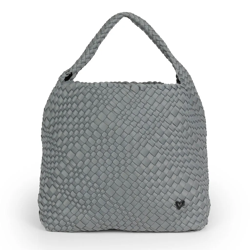 NEW: Langford Woven Hobo Tote - Slate