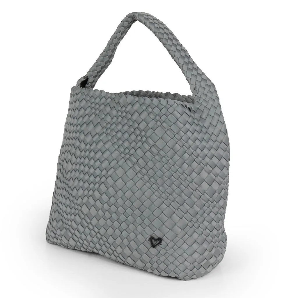 NEW: Langford Woven Hobo Tote - Slate