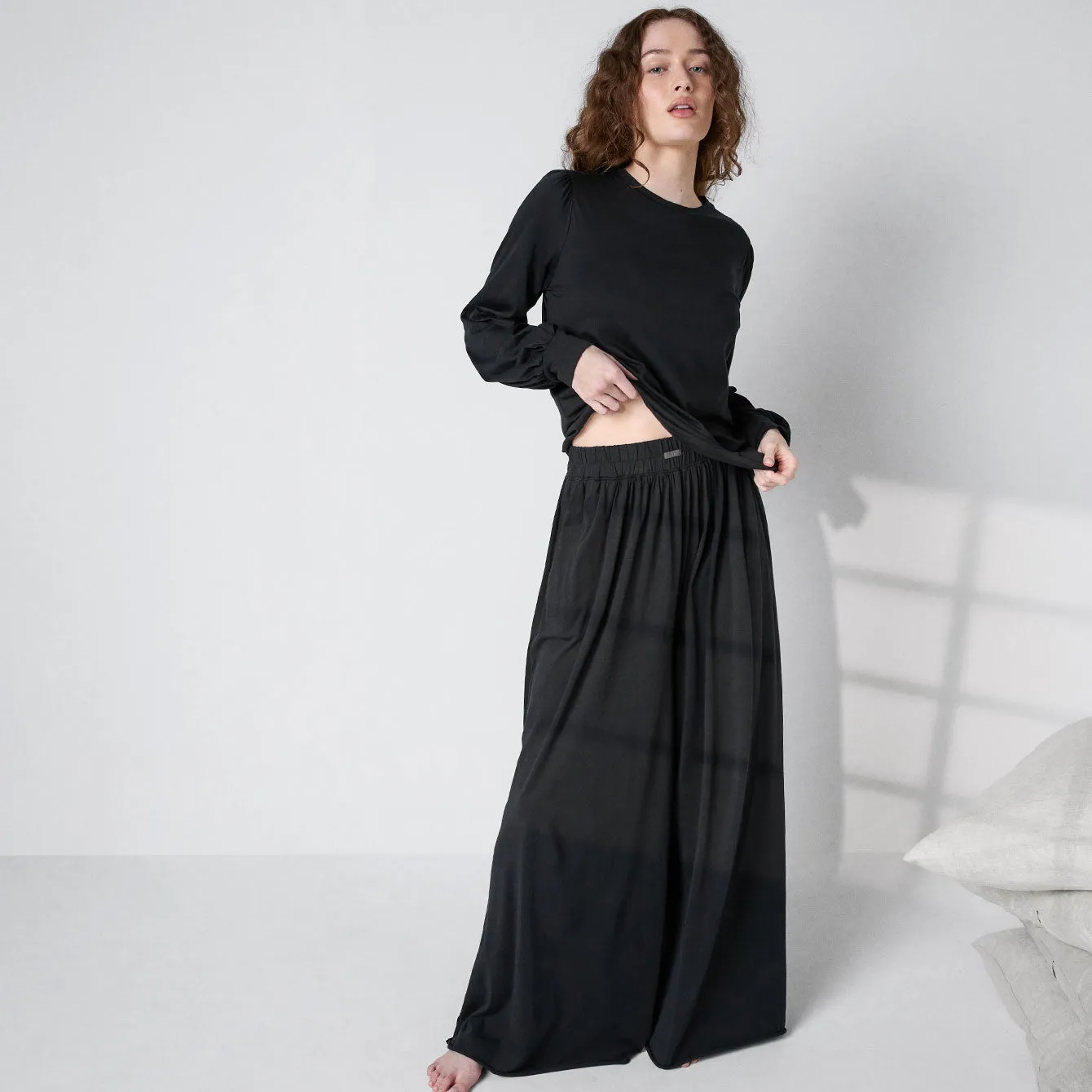 Organic Pima Wide Leg Pant