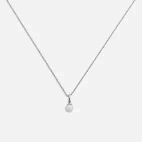 Palmer Pearl Necklace - Silver