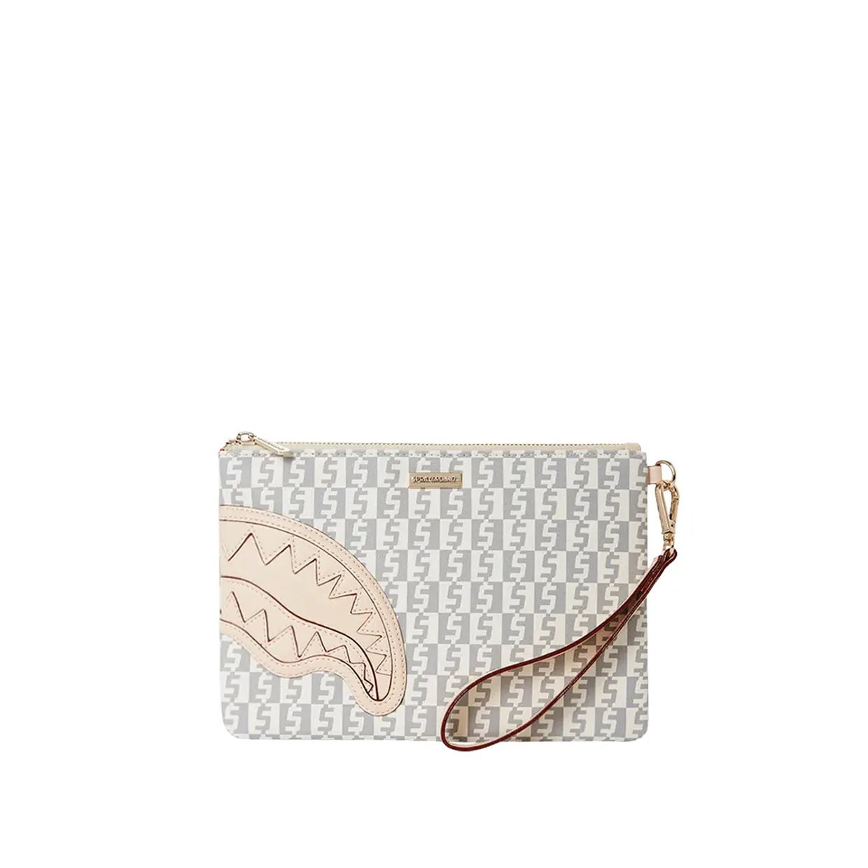 Pochette Sprayground Rose Money Checkered Grigio / Rosa