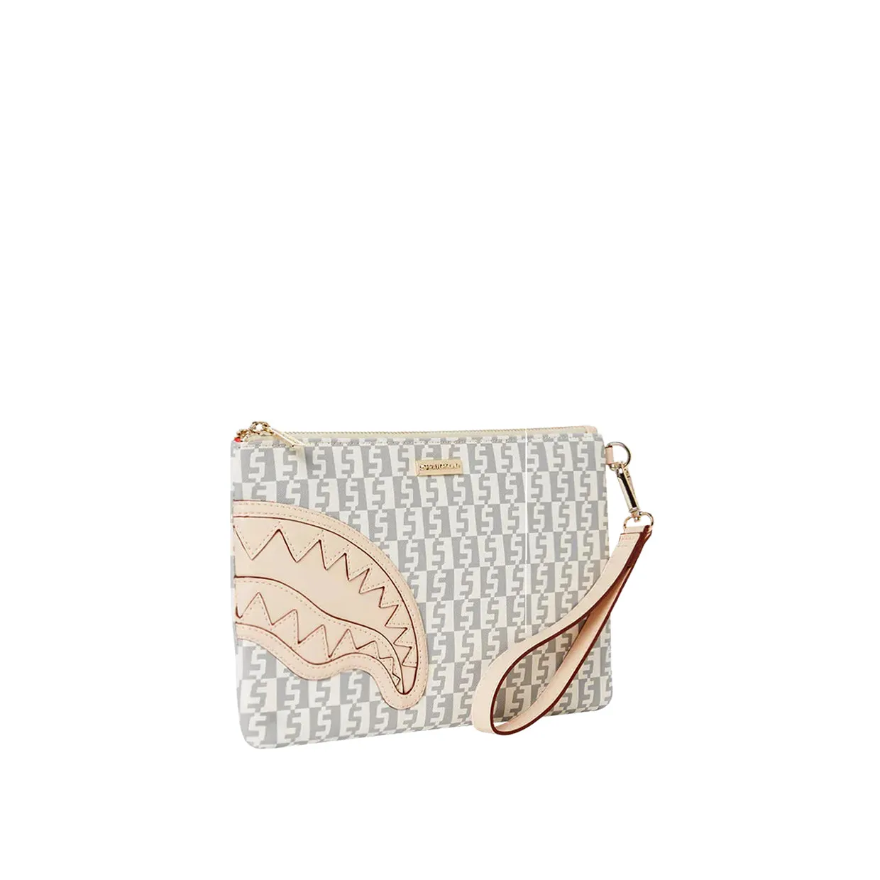 Pochette Sprayground Rose Money Checkered Grigio / Rosa