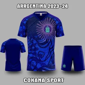 Quần áo bóng đá đội tuyển Achen Argentina 2023-24 thun lạnh DK - Tím / S Tím S