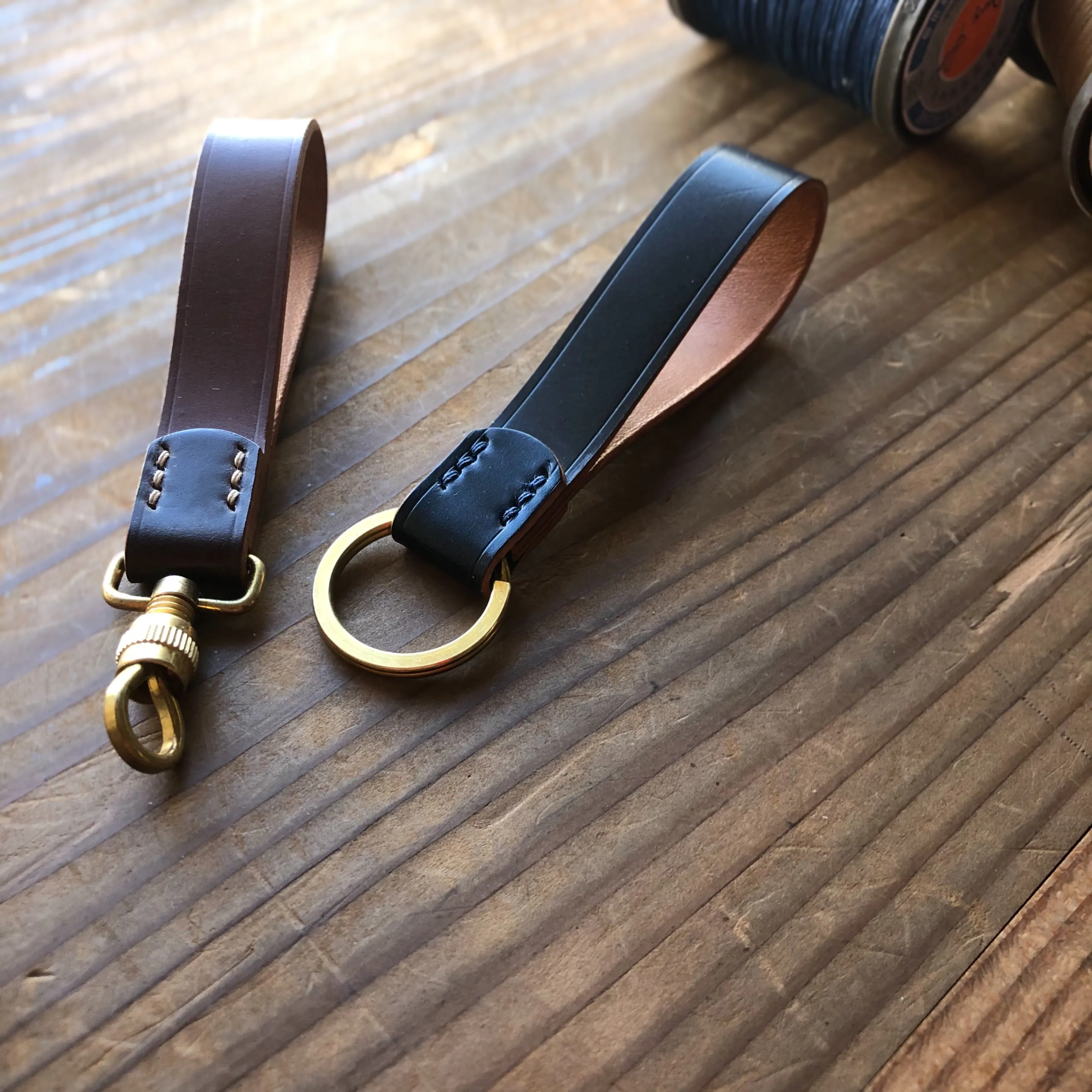 Shell Key Fob (Type B)【Horween】シェルコードバンのキーフォブ (B)