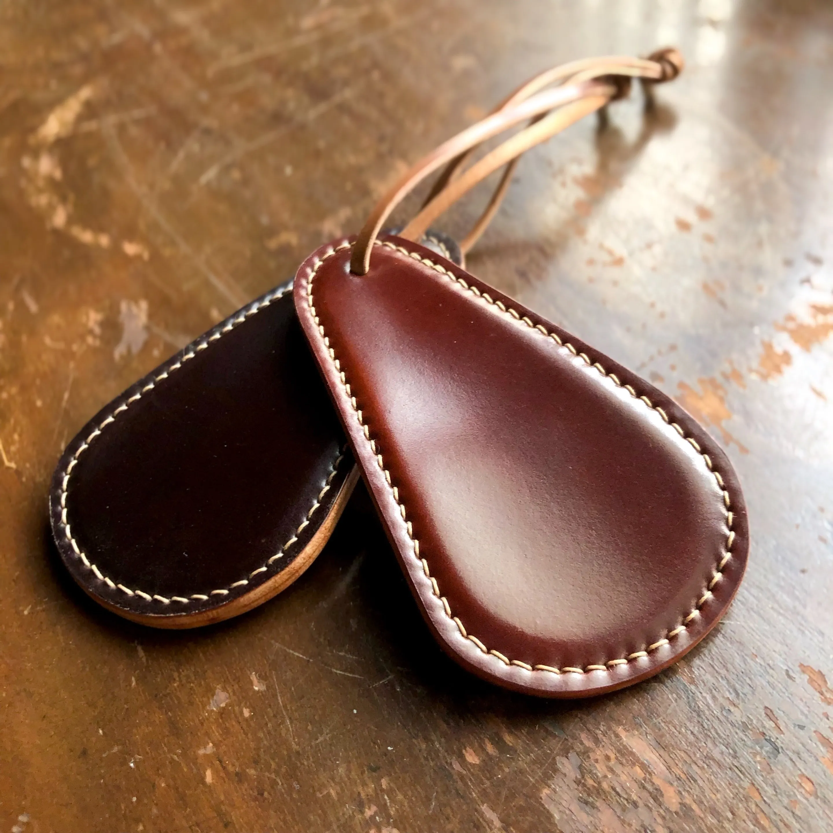 Shell Shoehorn【Horween】シェルコードバンで包んだ靴べら