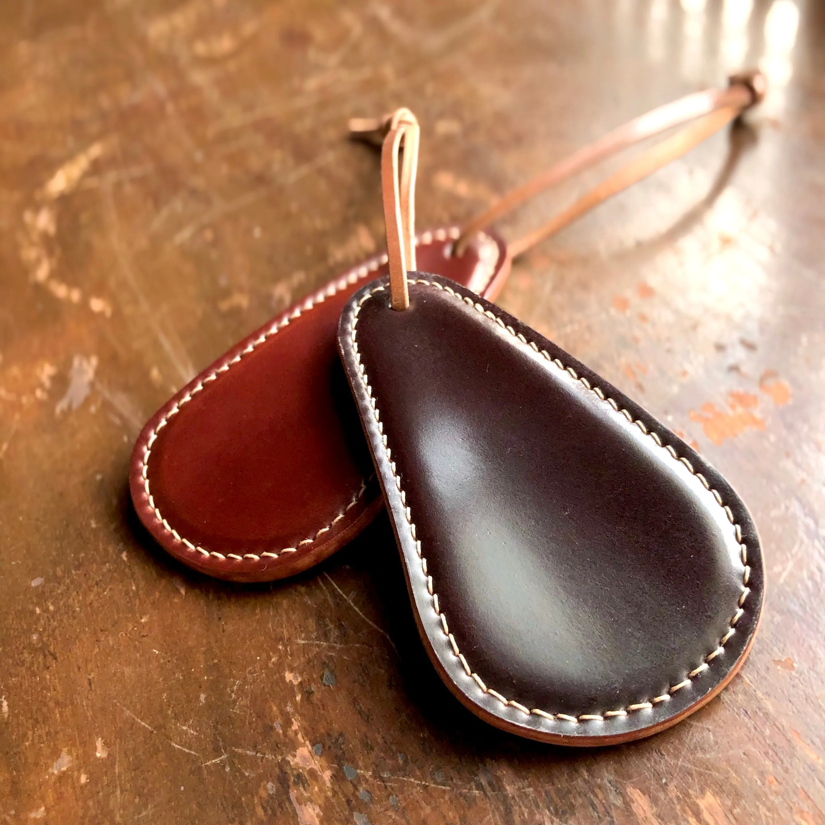 Shell Shoehorn【Horween】シェルコードバンで包んだ靴べら