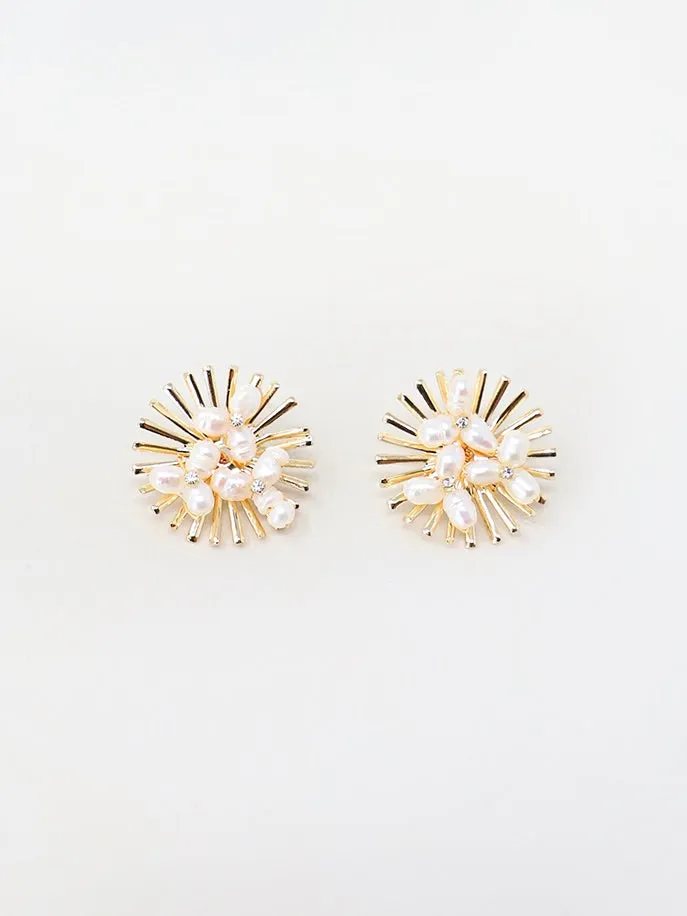 Sunburst Pearl Studs