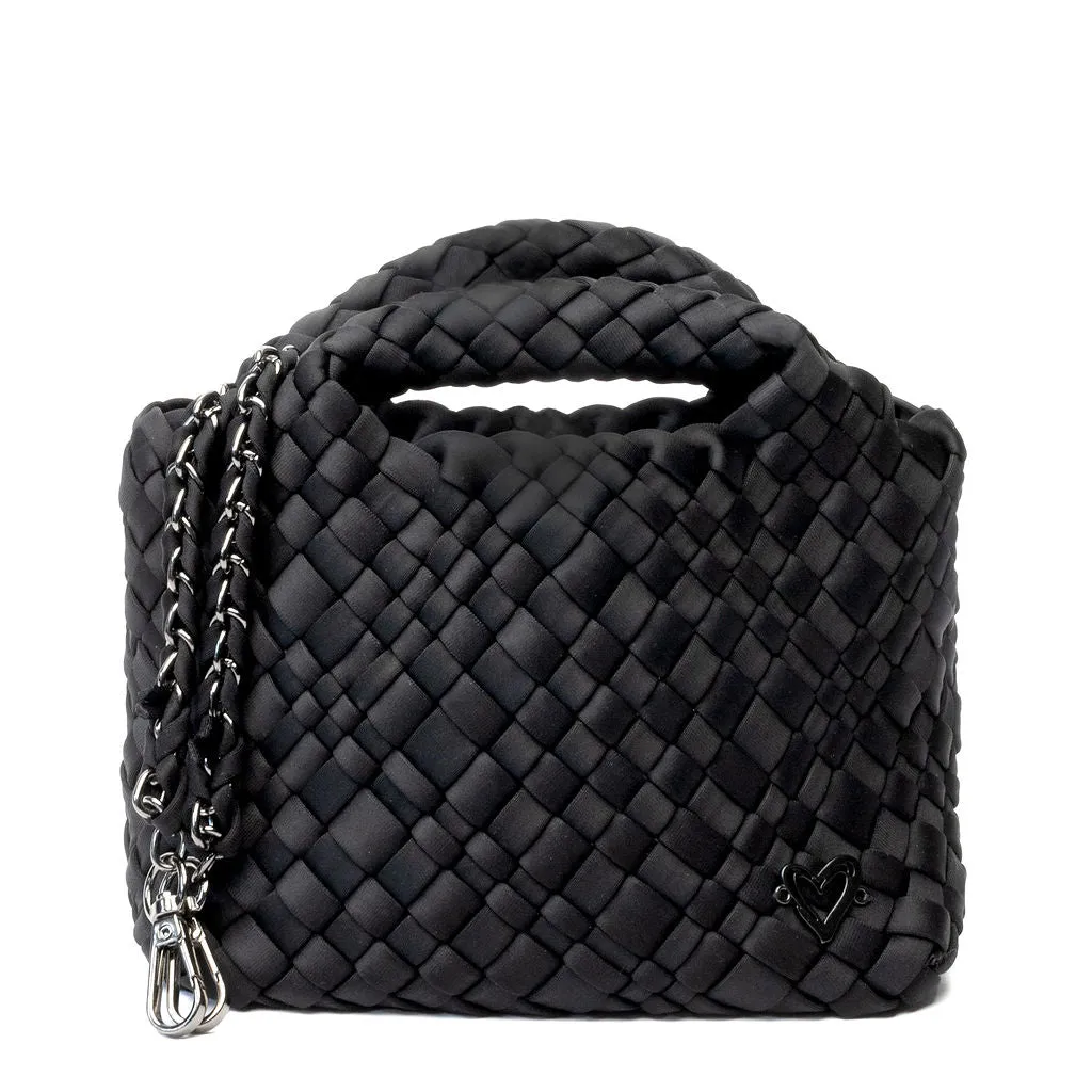 Tiny Mini Woven Tote - Onyx