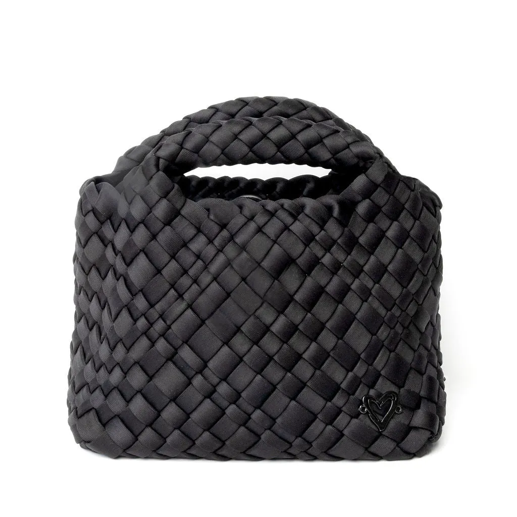 Tiny Mini Woven Tote - Onyx