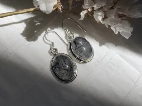 Tourmalated Quartz Brea Earrings - Oval