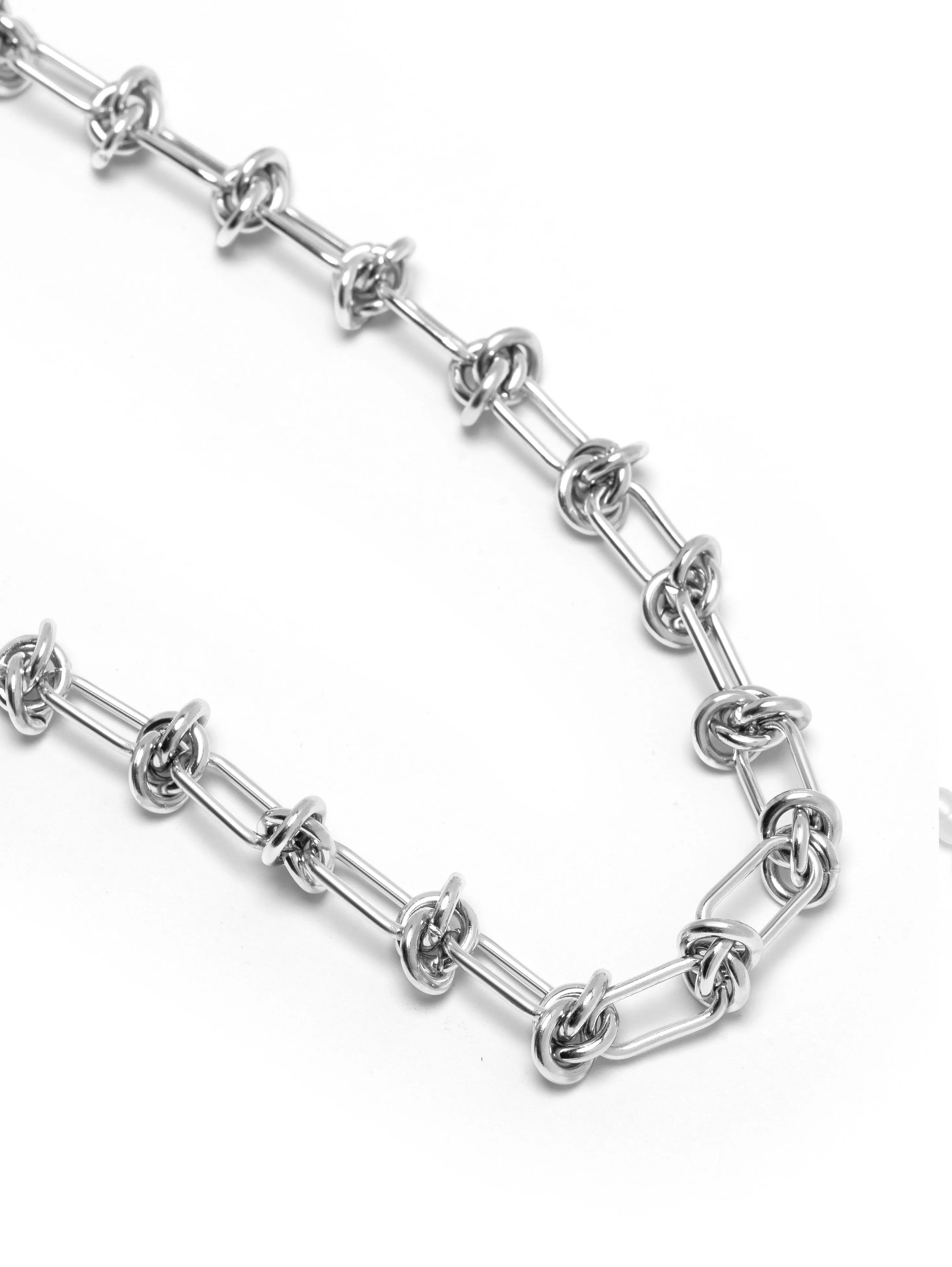 Women's Silver Barbed Wire Necklace