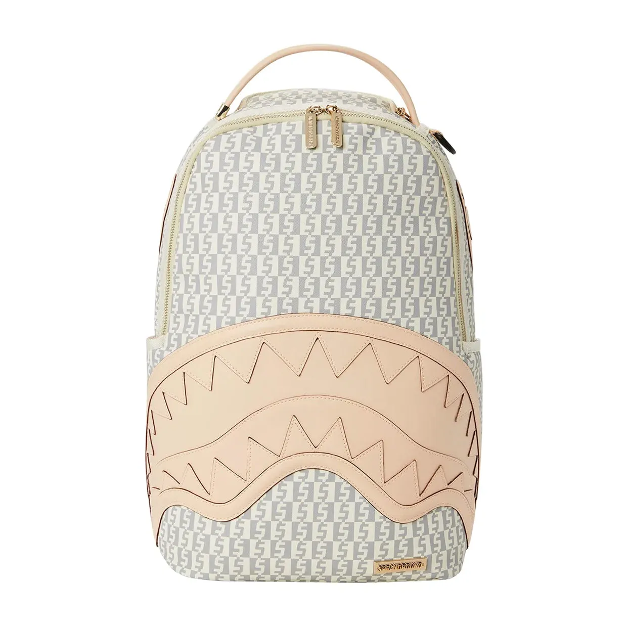 Zaino Sprayground Rose Money Checkered Bianco / Grigio