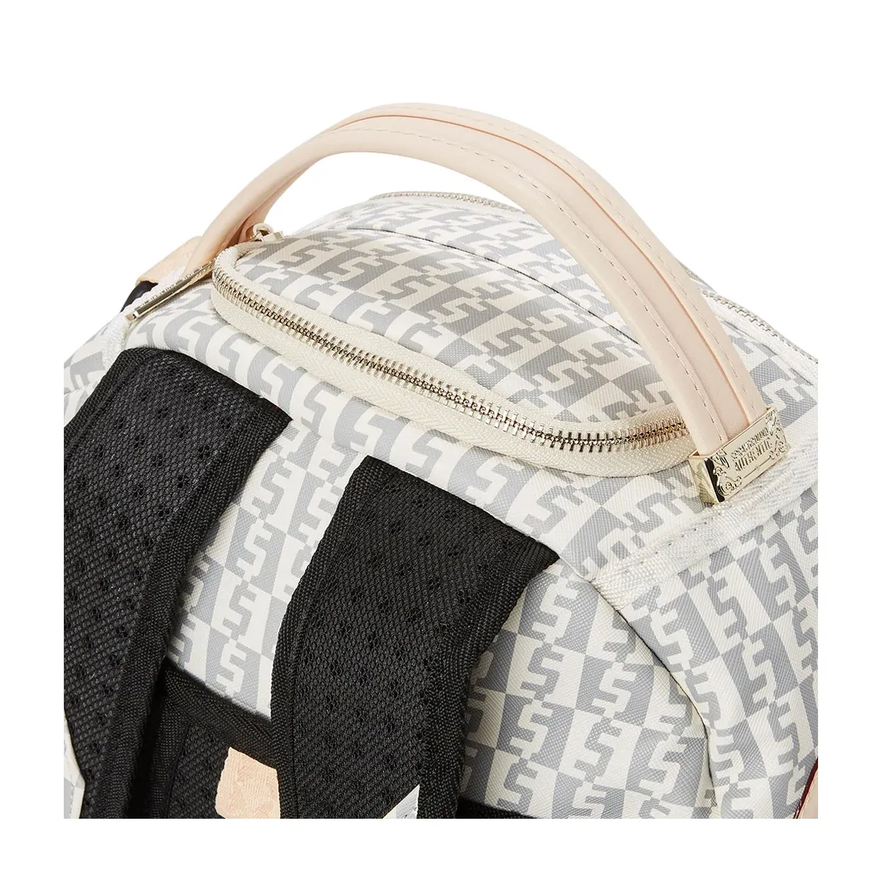 Zaino Sprayground Rose Money Checkered Bianco / Grigio